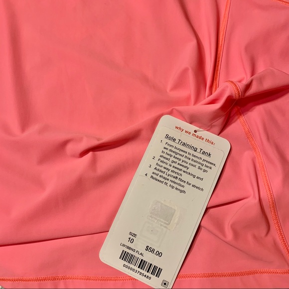 LULULEMON SZ 10 SOLE TRAINING TANK BNWT - Picture 6 of 9